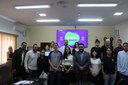 Vereador Rony Boi, Vereador Fabinho Socorrista, Vereador Vitão, Vereador Eduardo Silva e Vereador Prof. Ricardo Urizzi com os Vereadores Jovens