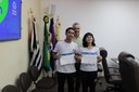 Vereador Jovem Heitor, Vereadora Jovem Ana Clara e Prof. Itamar