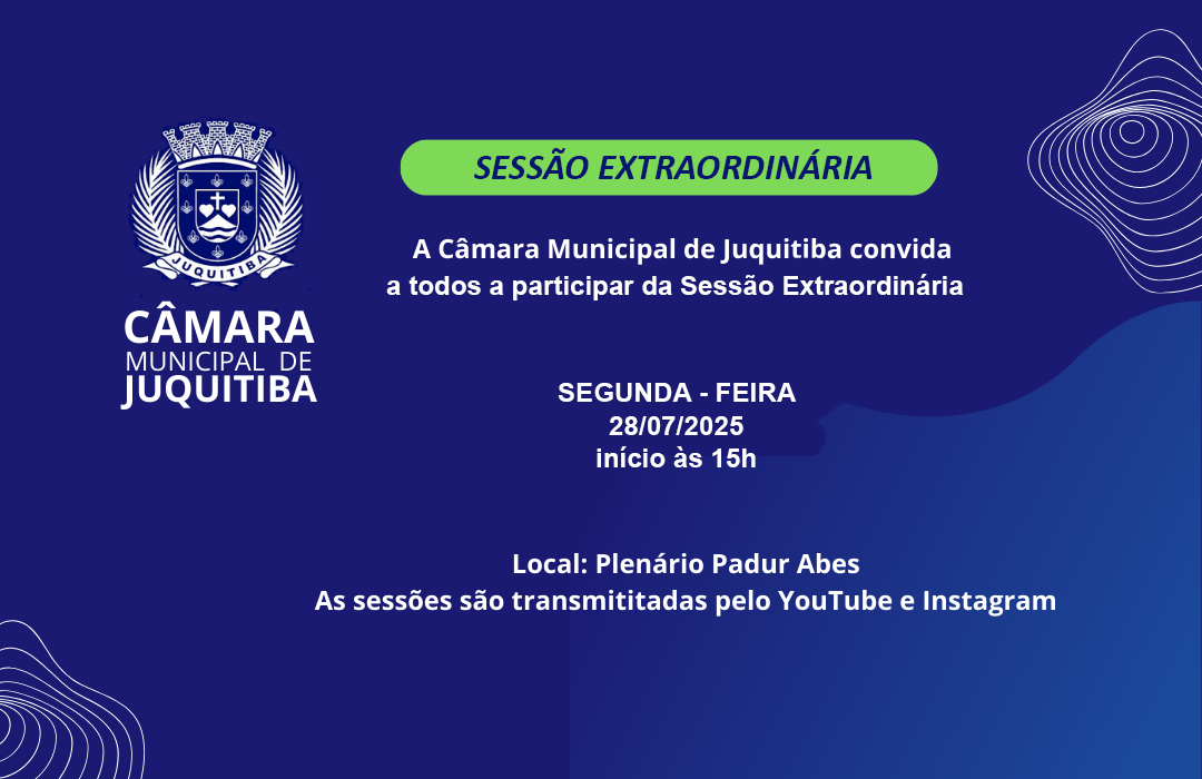 1ª Sessão Extraordinária