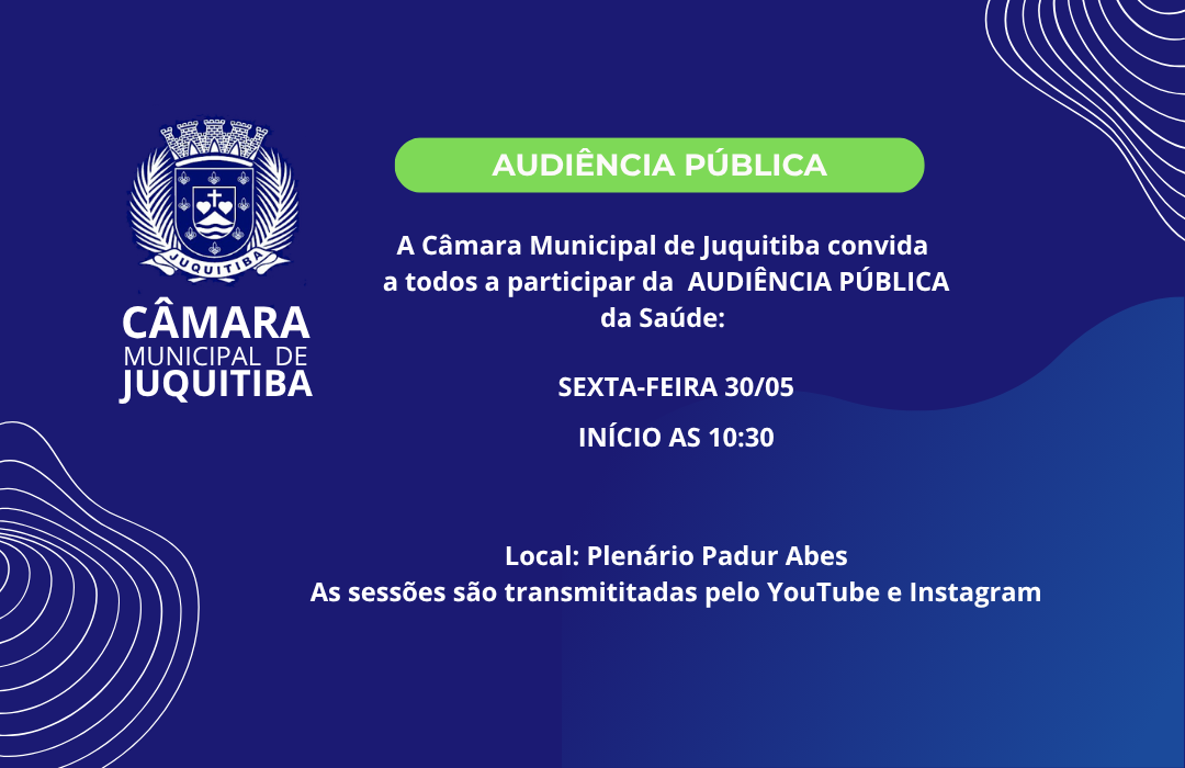 AUDIÊNCIA PÚBLICA de Saúde