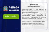 Retorno das Sessões Legislativas